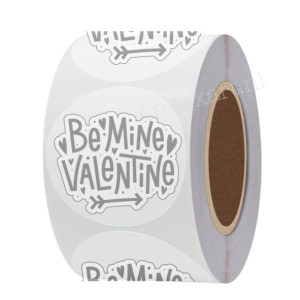 (sluit) Stickers Be mine Valentine         50 mm